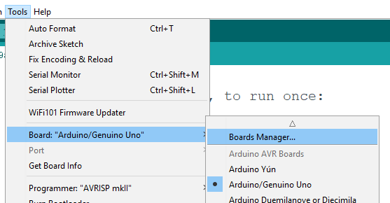 Arduino Board Manager